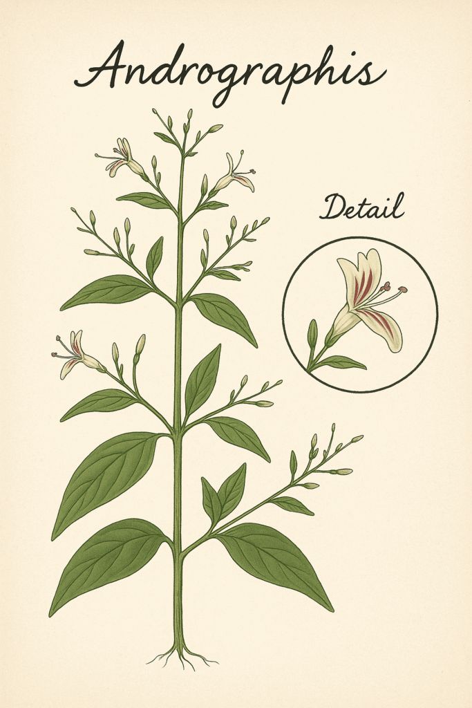 Andrographis illustratie